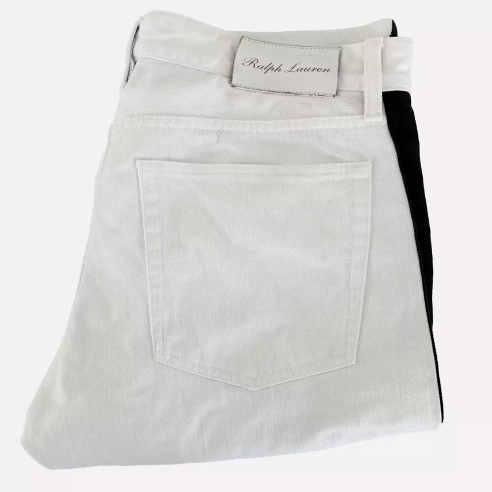 Ralph Lauren Purple Label white jeans made it italy